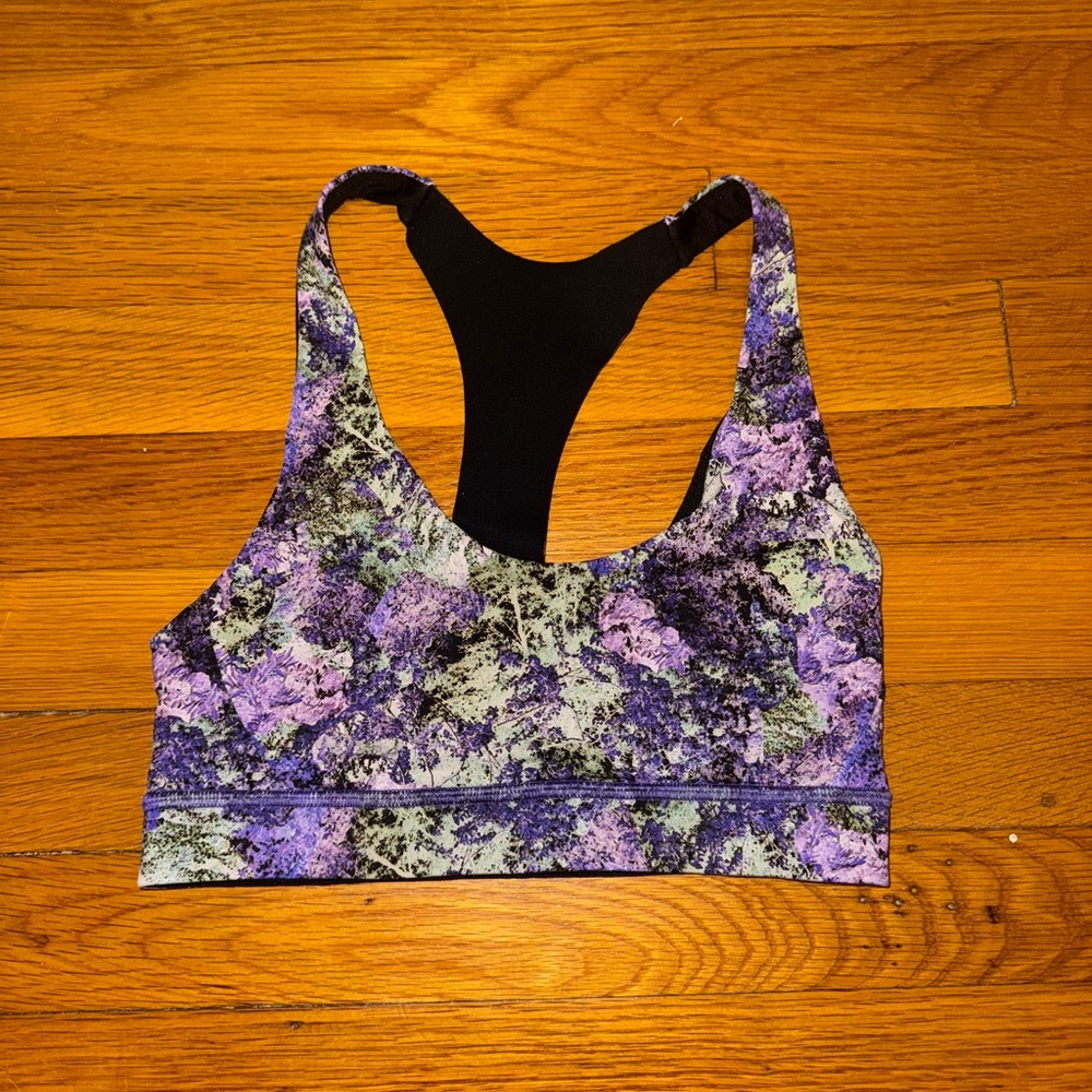 Lululemon floral sports bra
